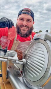 Sammy Bromberg of Bearded BBQ Boys, serving as a guest judge at this year’s Florida Tacos, Wings & Desserts Battle.